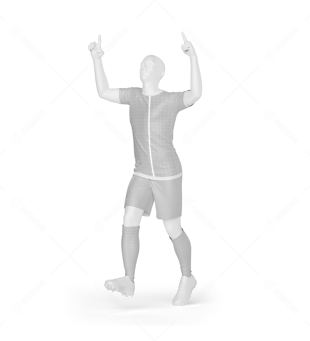 Mockup De Uniforme De Futebol PSD Editável