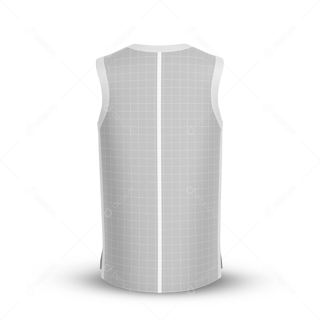 Camisa de Basquete Costas Mockup PSD Editável