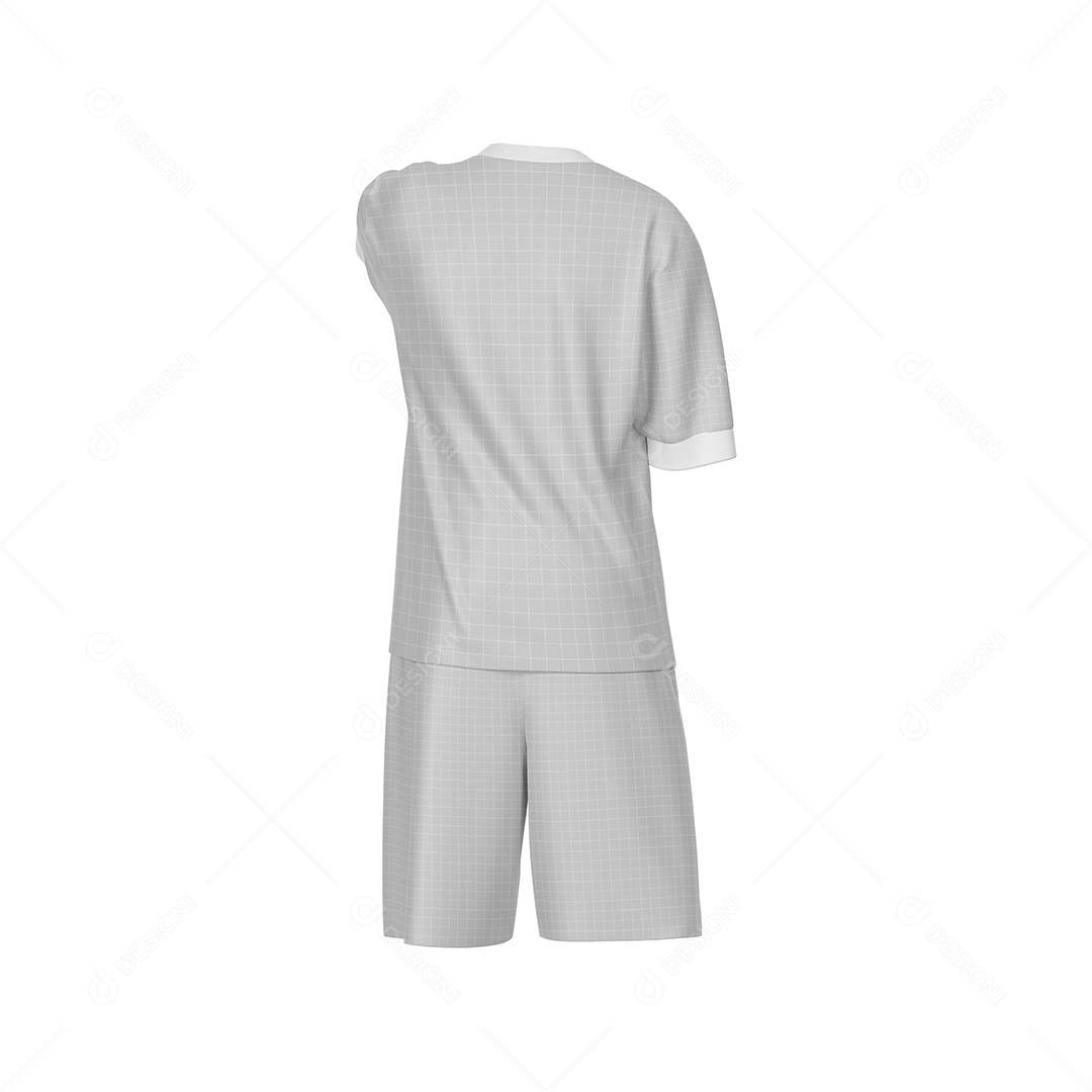 Camisa de Manga Curta Mockup PSD Editável