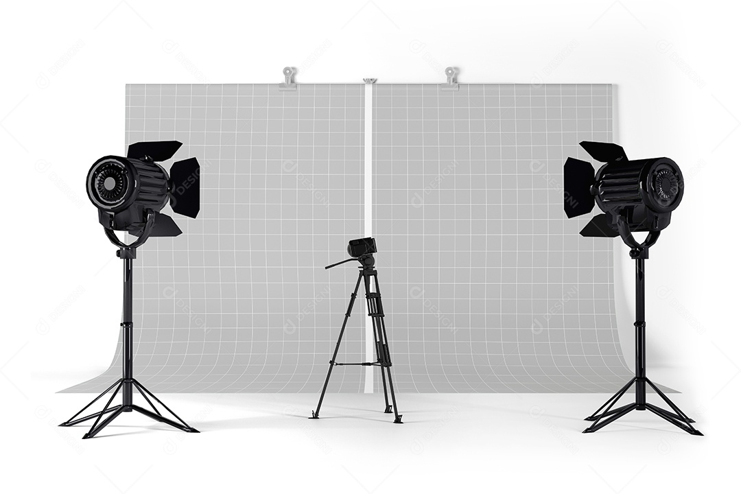 Cenário Fotográfico Mockup PSD Editável