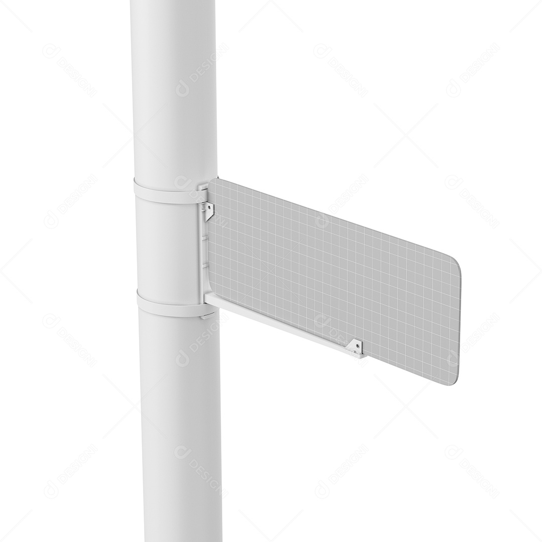 Placa de Rua Mockup PSD Editável