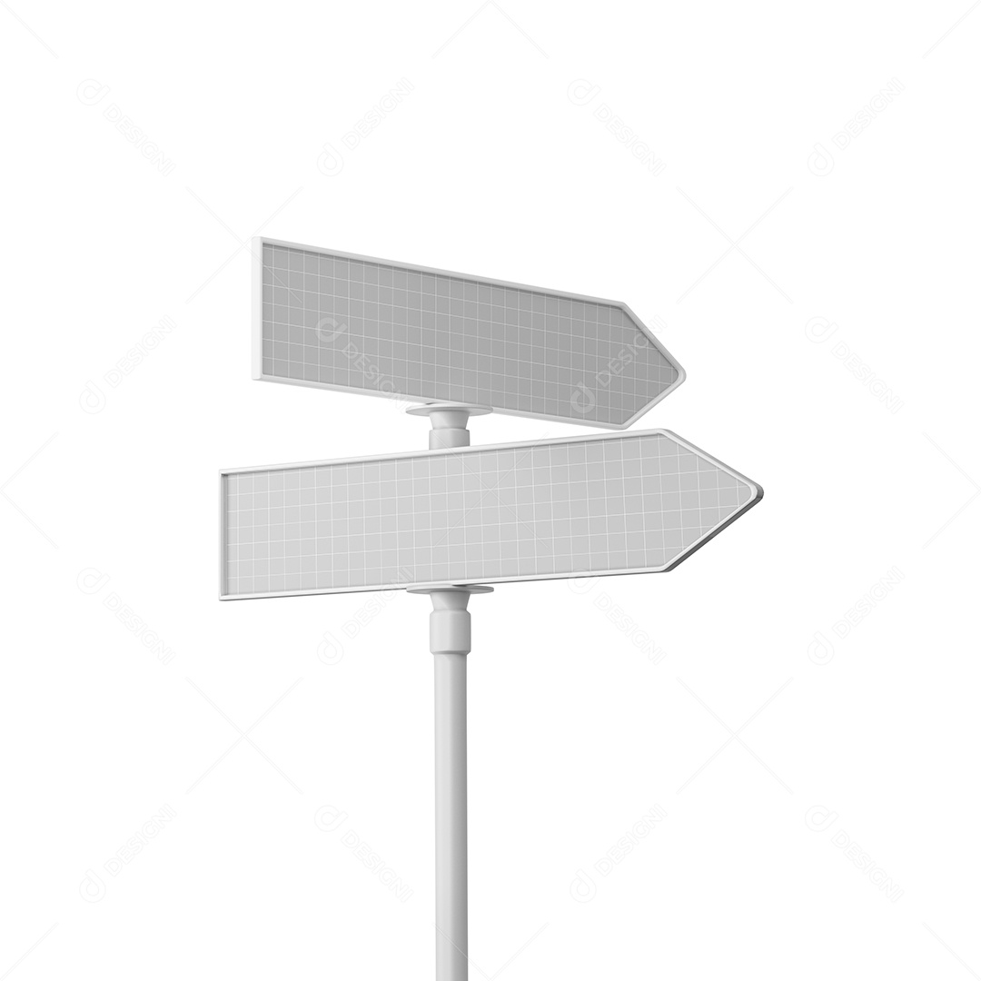 Placa de Rua Mockup PSD Editável