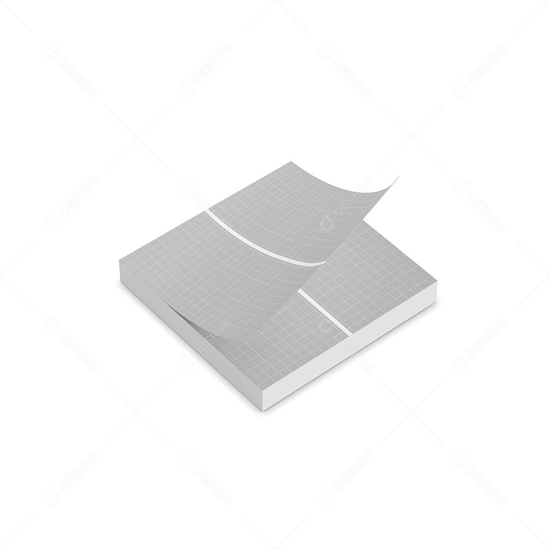 Bloco de Notas Mockup PSD Editável