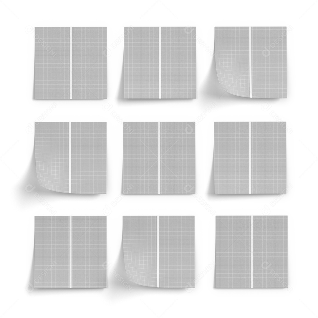 Blocos de Notas Mockup PSD Editável