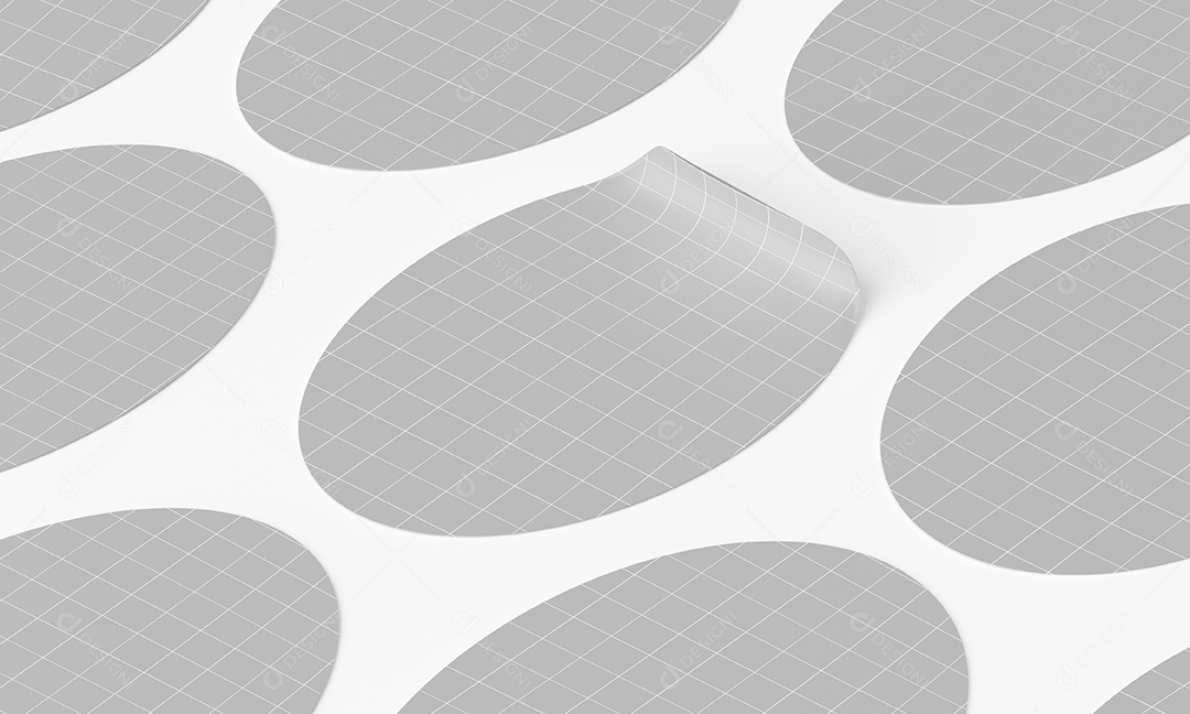 Adesivo Mockup PSD Editável