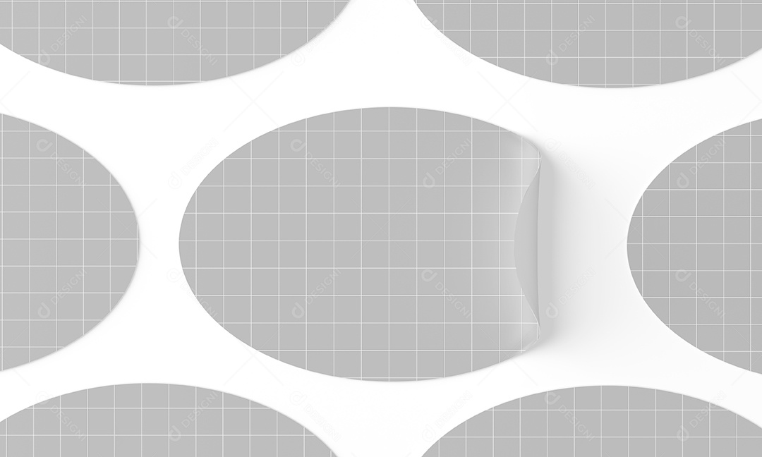 Adesivo Mockup PSD Editável