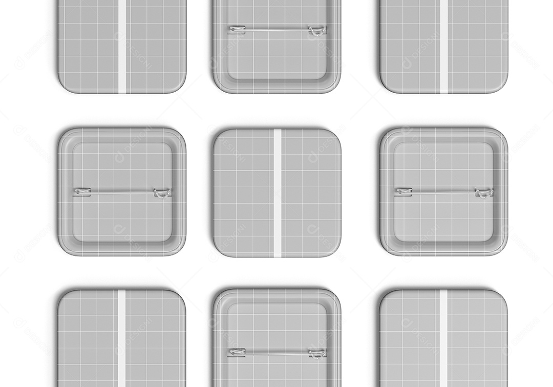 Maquete de Pino Quadrado Mockup PSD Editável