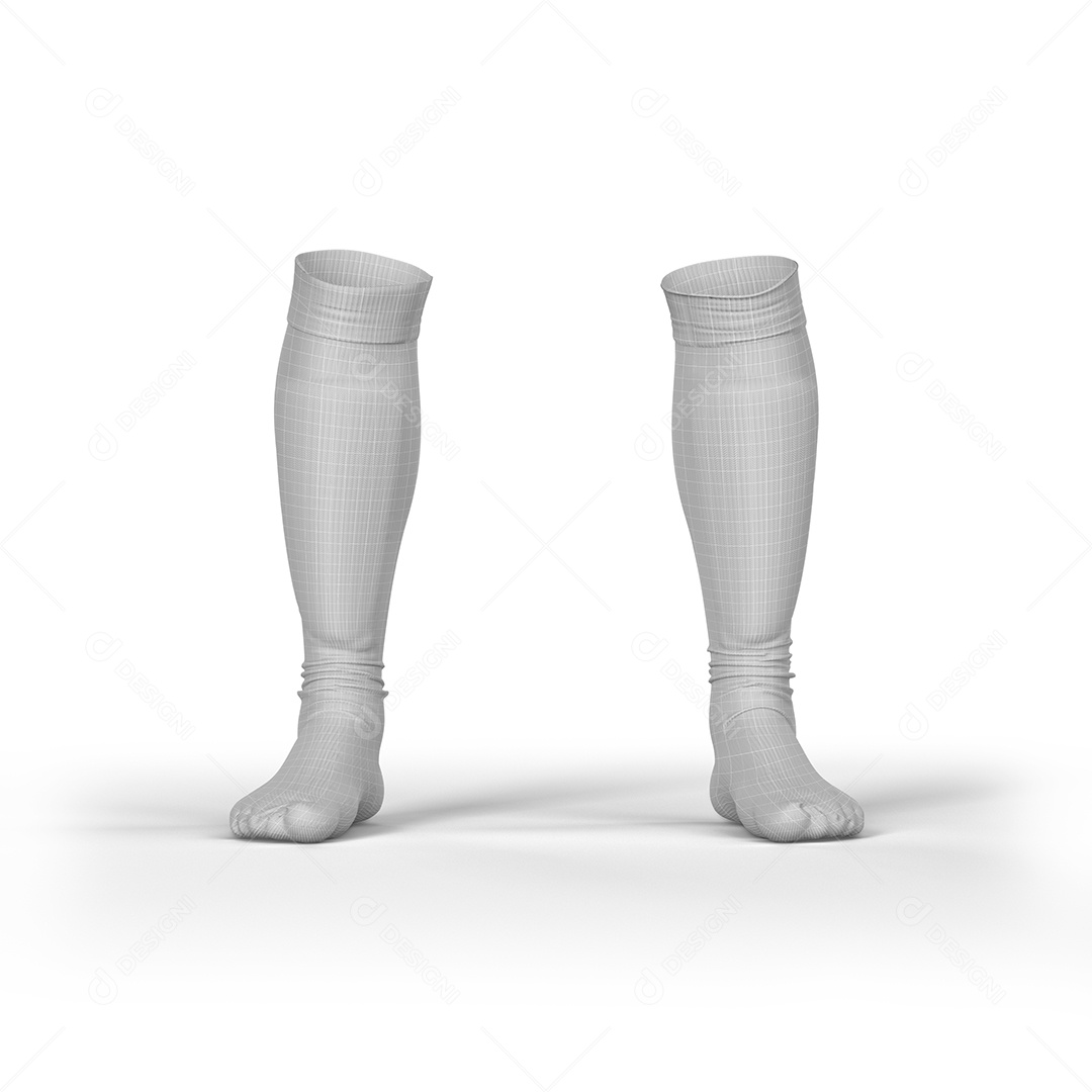 Meião de Futebol Mockup PSD Editável