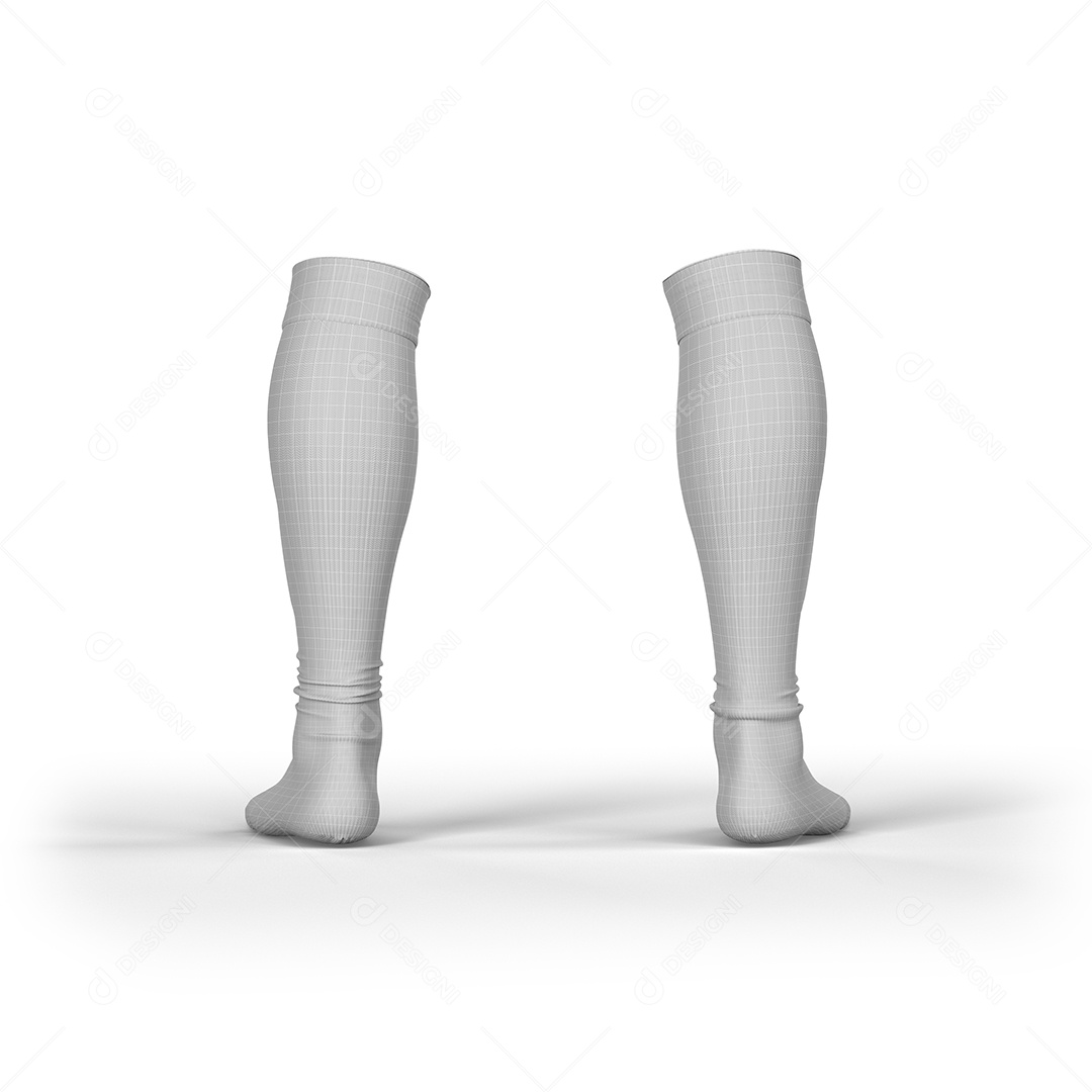 Meião de Futebol Mockup PSD Editável