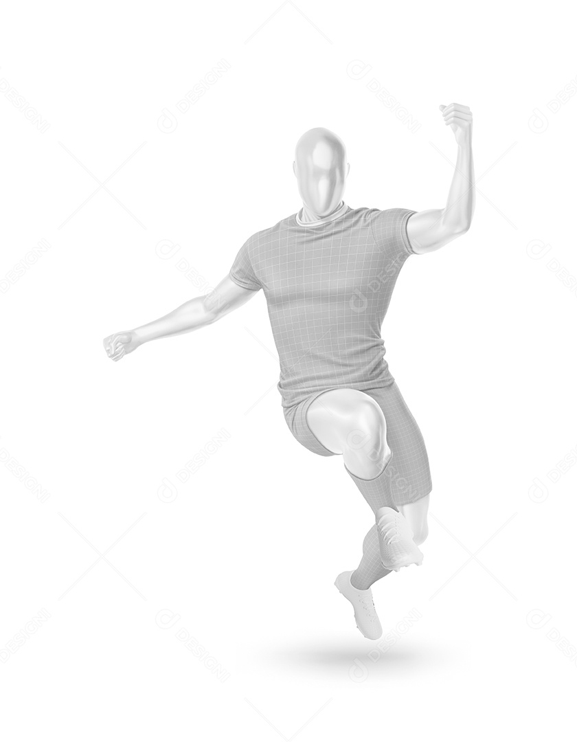 Mockup De Uniforme De Futebol PSD Editável