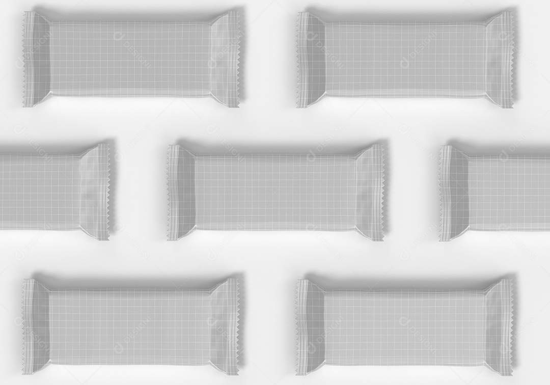 Embalagem de Doce Mockup PSD Editável