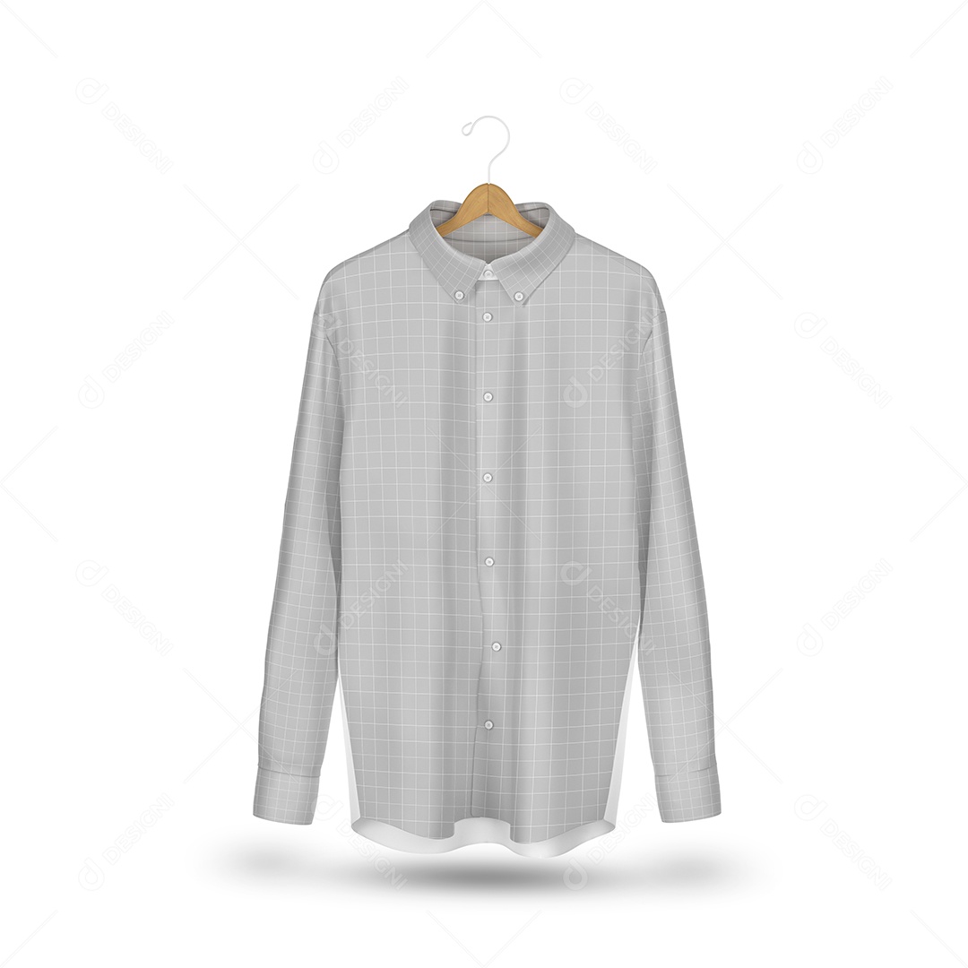 Camisa Manga Longa Mockup PSD Editável