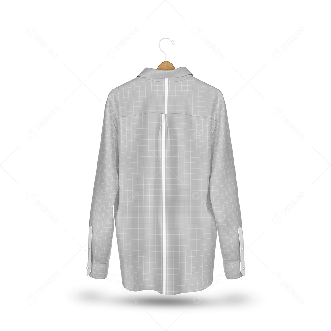 Camisa Manga Longa Mockup PSD Editável