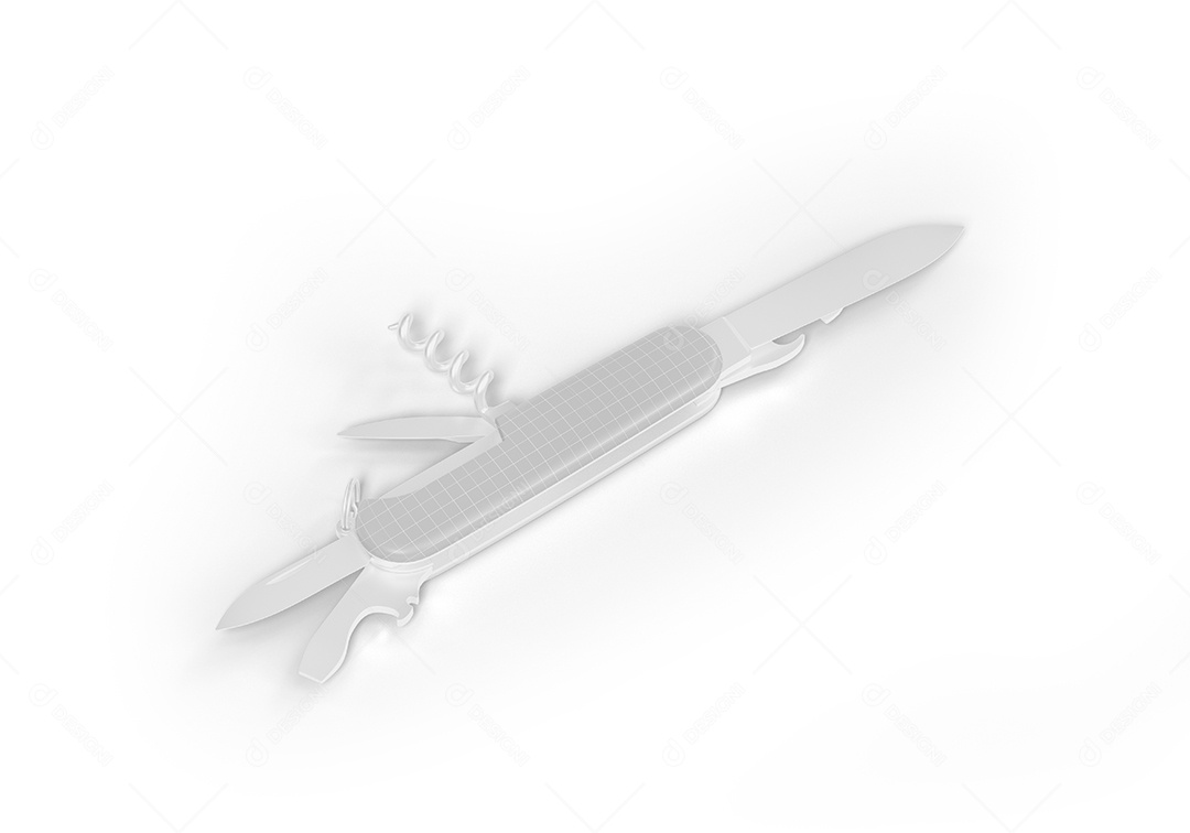 Canivete Com Abridor de Latas Mockup PSD Editável