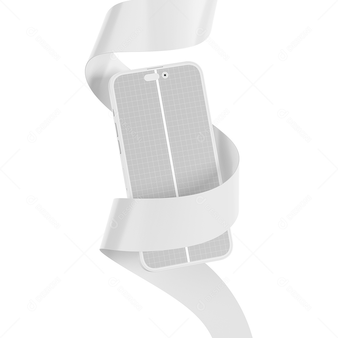 Mockup de Telefone e Fita PSD Editável