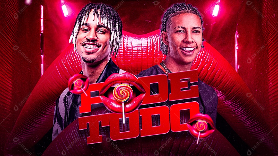 Capa Fode Tudo Social Media PSD Editável