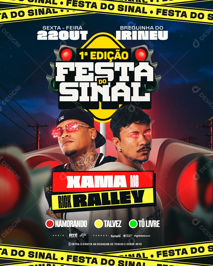 Flyer Festa Do Sinal Social Media PSD Editável