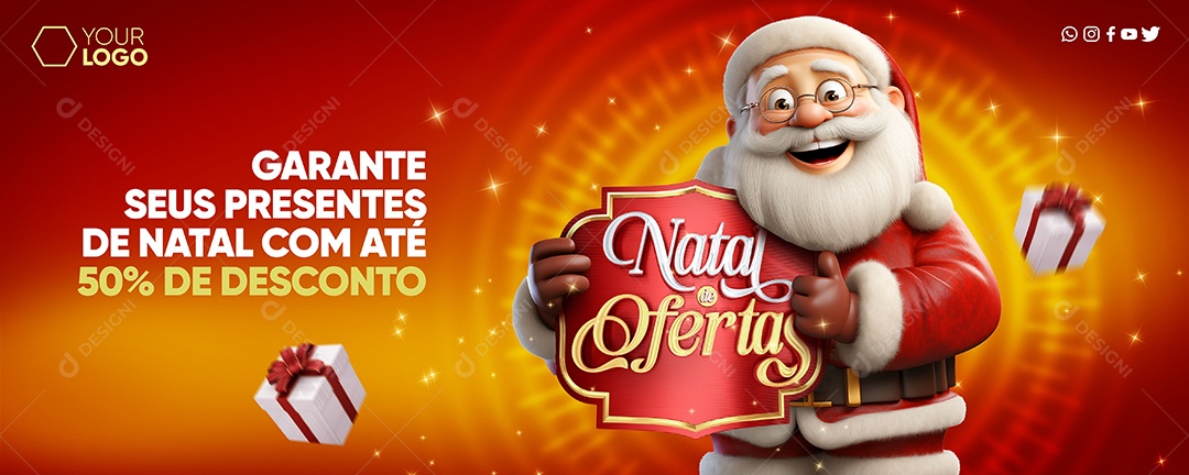 Shop products Christmas Offers Social Media PSD Editable