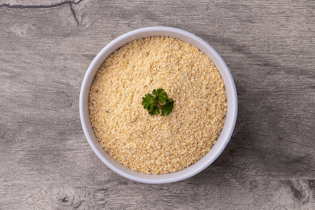 Farofa acompanhamento típico de farinha de mandioca