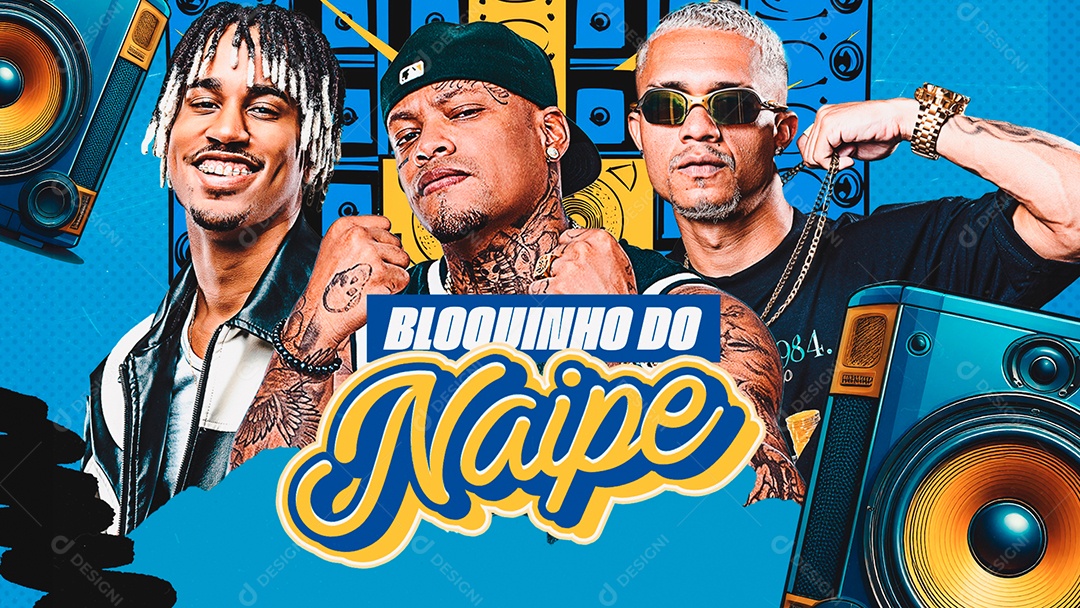 Capa Bloquinho Do Naipe Social Media PSD Editável
