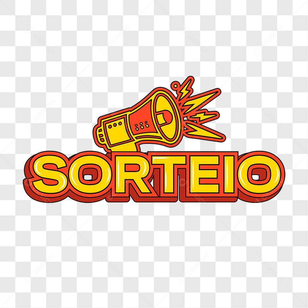 Lettering Sorteio EPS + PNG