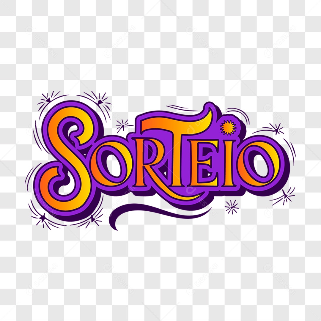 Lettering Sorteio EPS + PNG