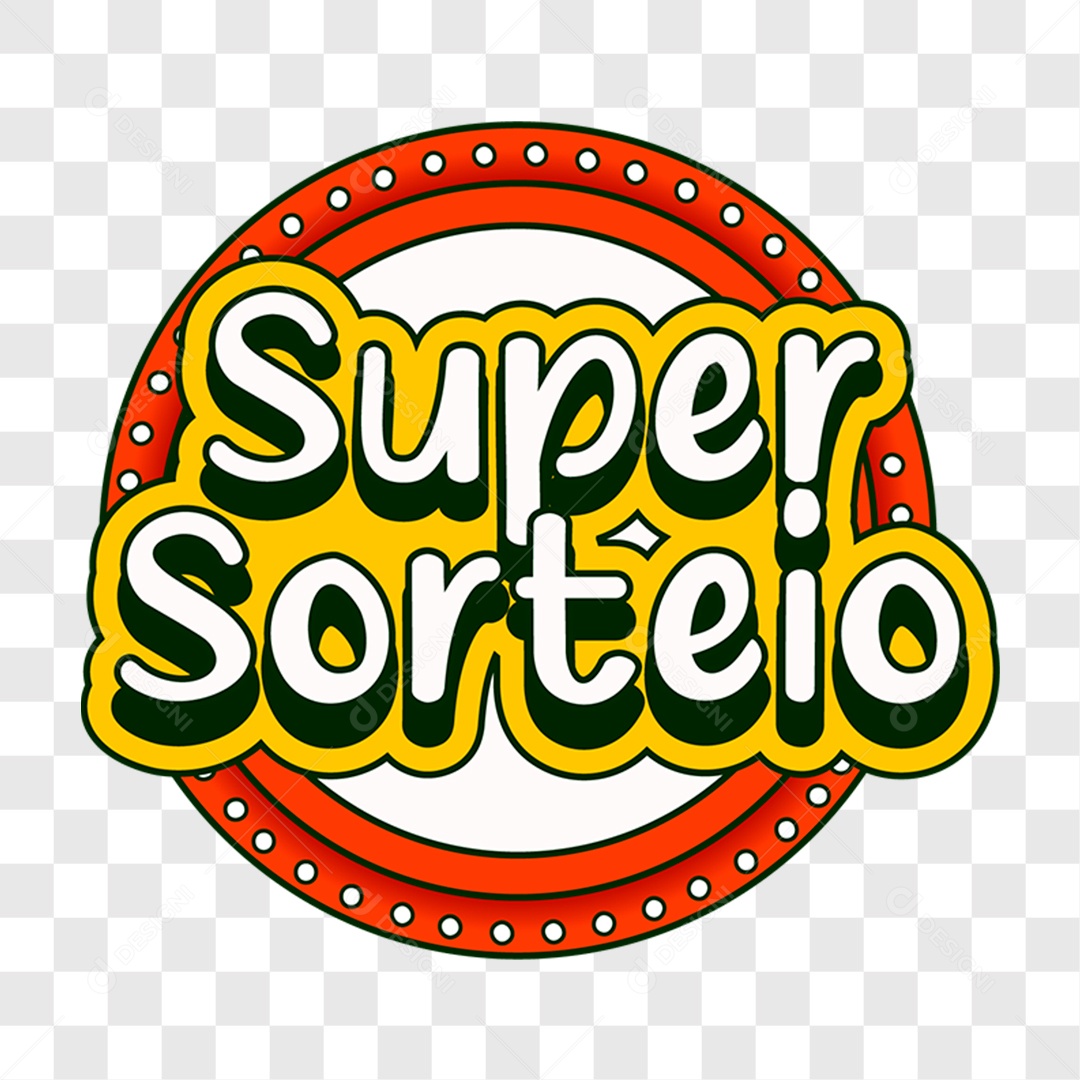 Lettering Super Sorteio EPS + PNG