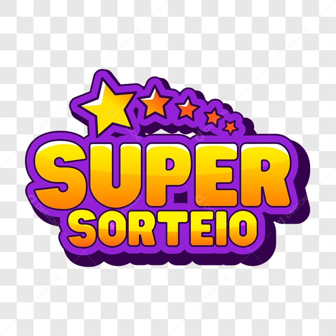 Lettering Super Sorteio EPS + PNG