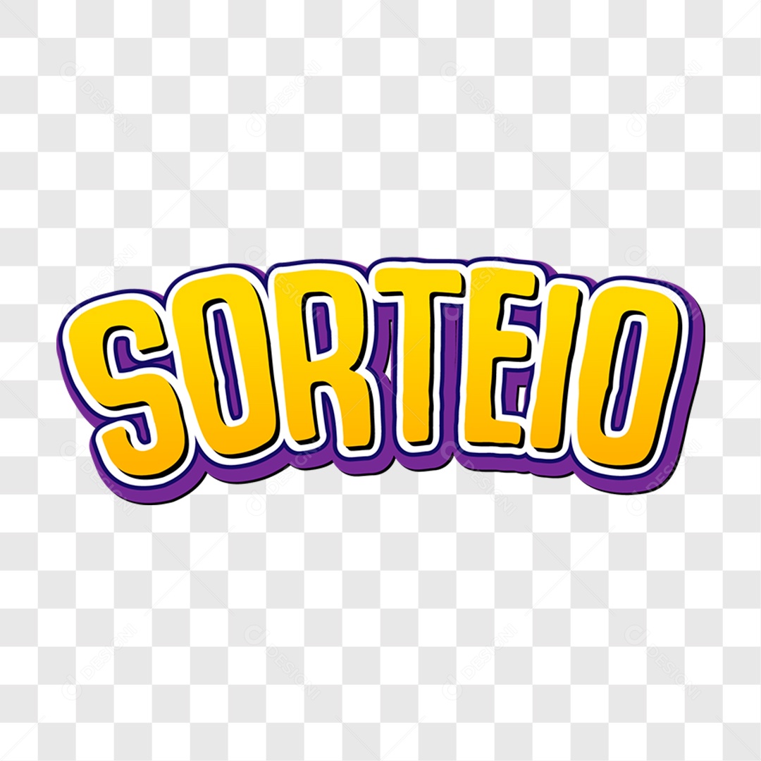 Lettering Sorteio EPS + PNG