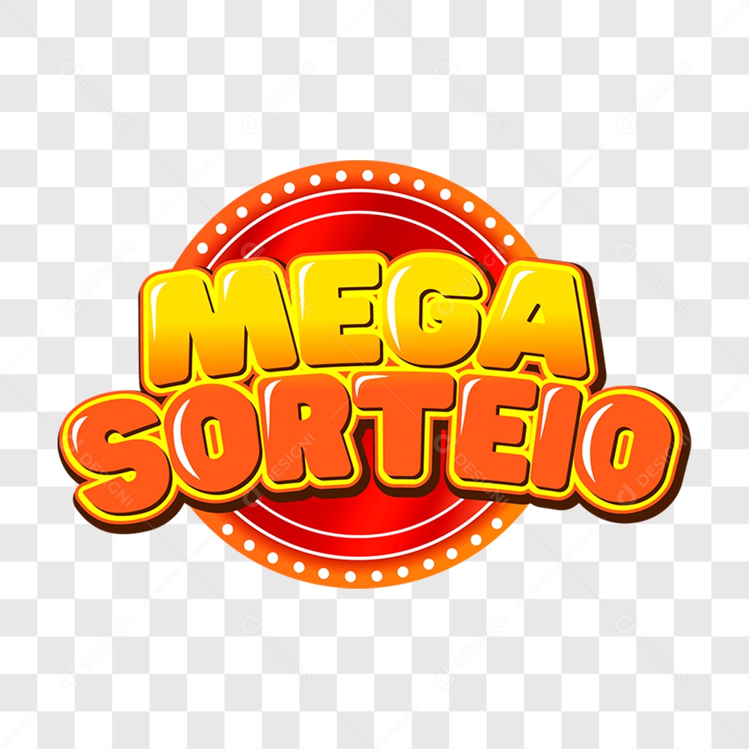 Lettering Mega Sorteio EPS + PNG