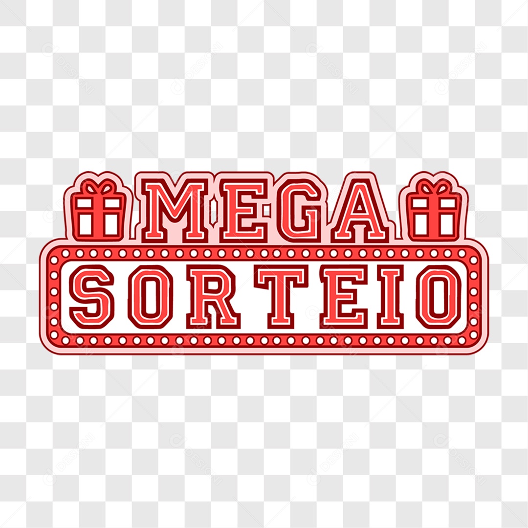 Lettering Mega Sorteio EPS + PNG