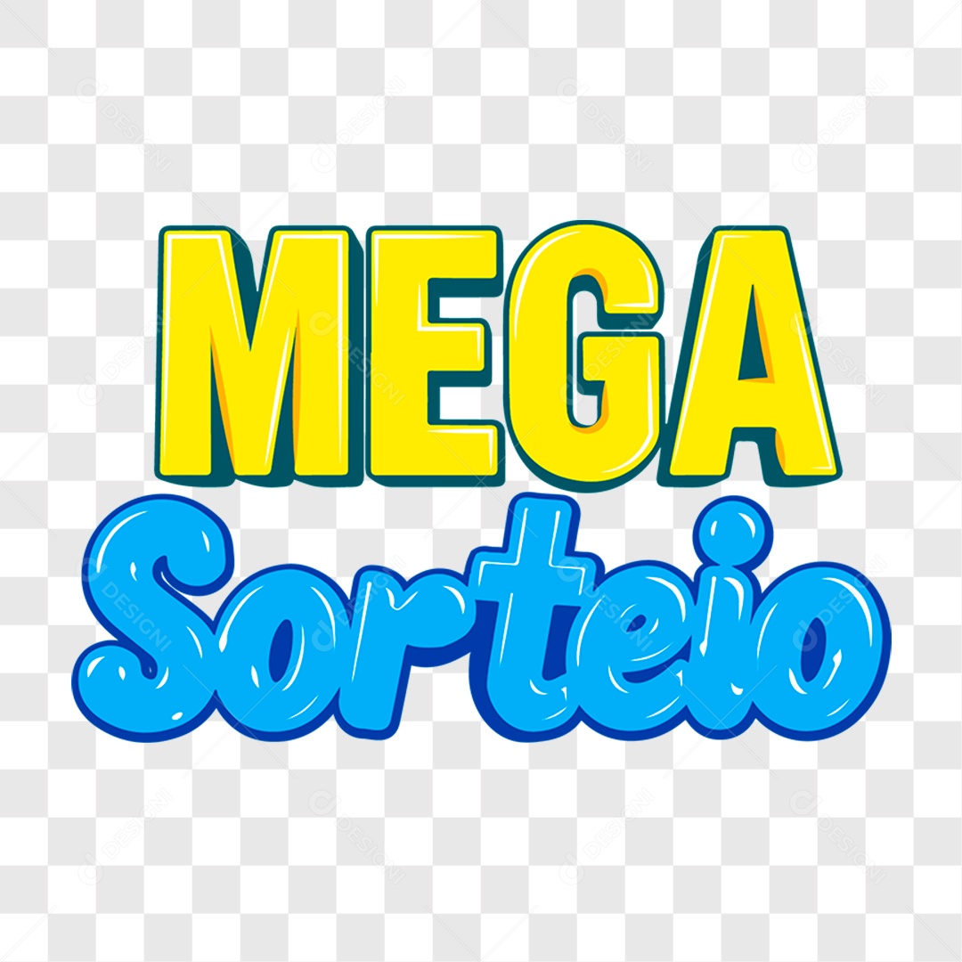 Lettering Mega Sorteio EPS + PNG