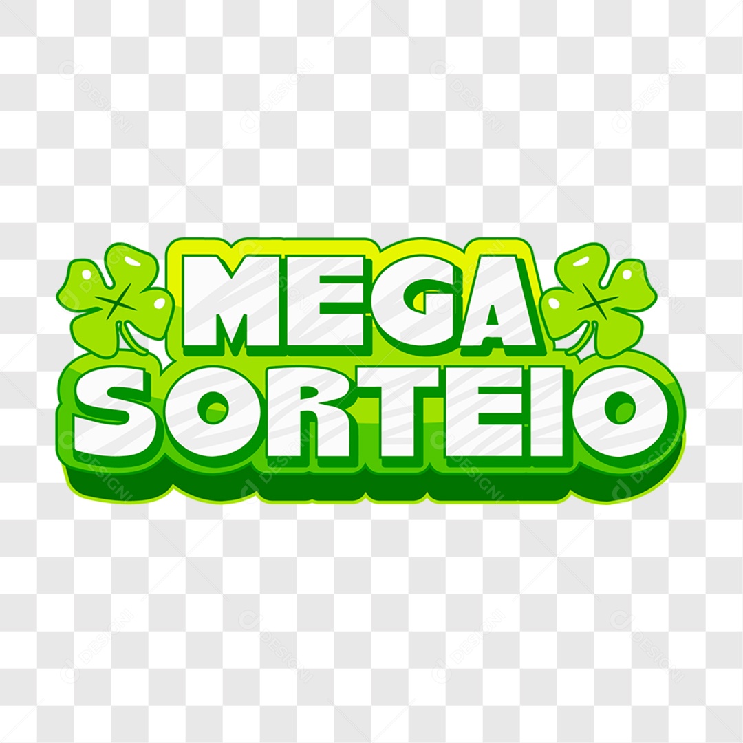 Lettering Mega Sorteio EPS + PNG