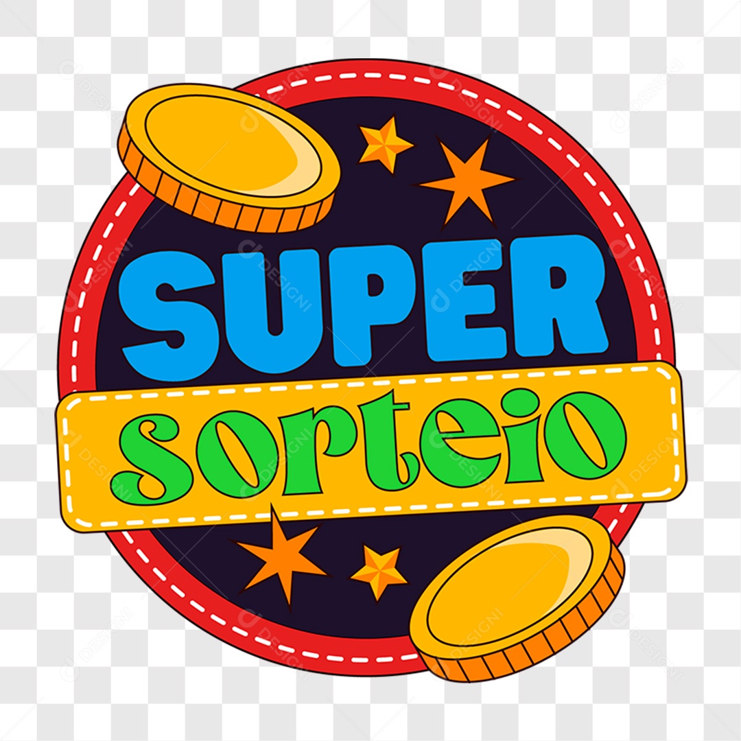Lettering Super Sorteio EPS + PNG