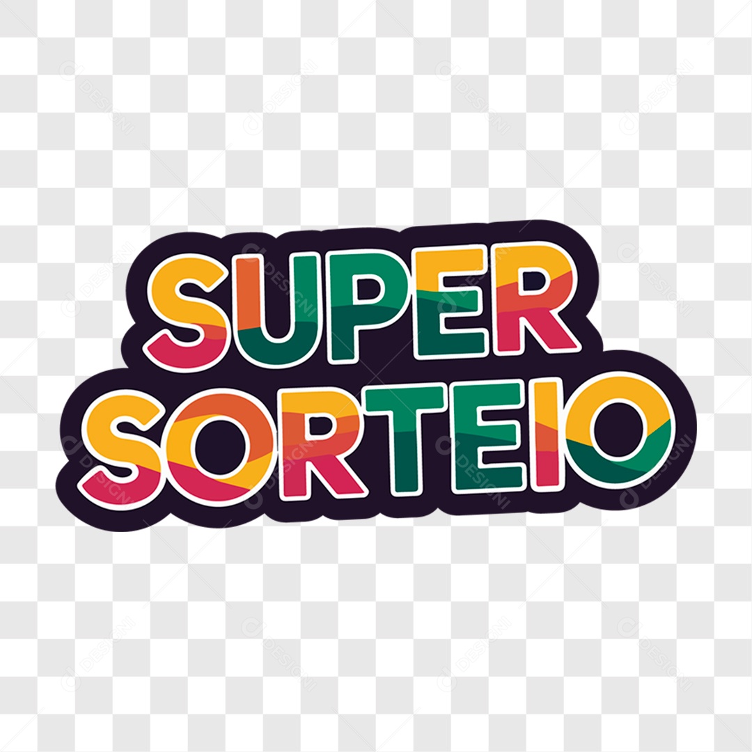 Lettering Super Sorteio EPS + PNG
