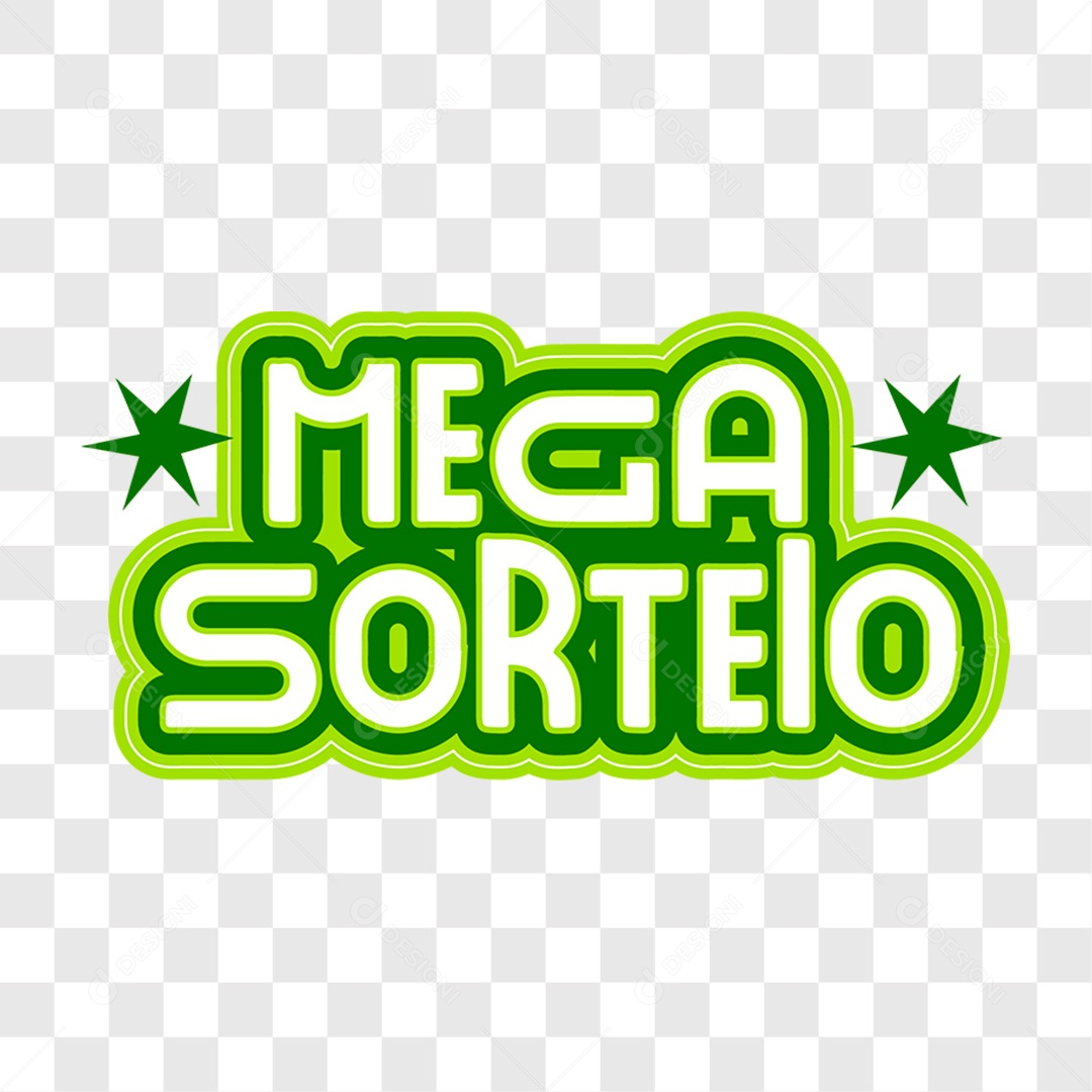 Lettering Mega Sorteio EPS + PNG