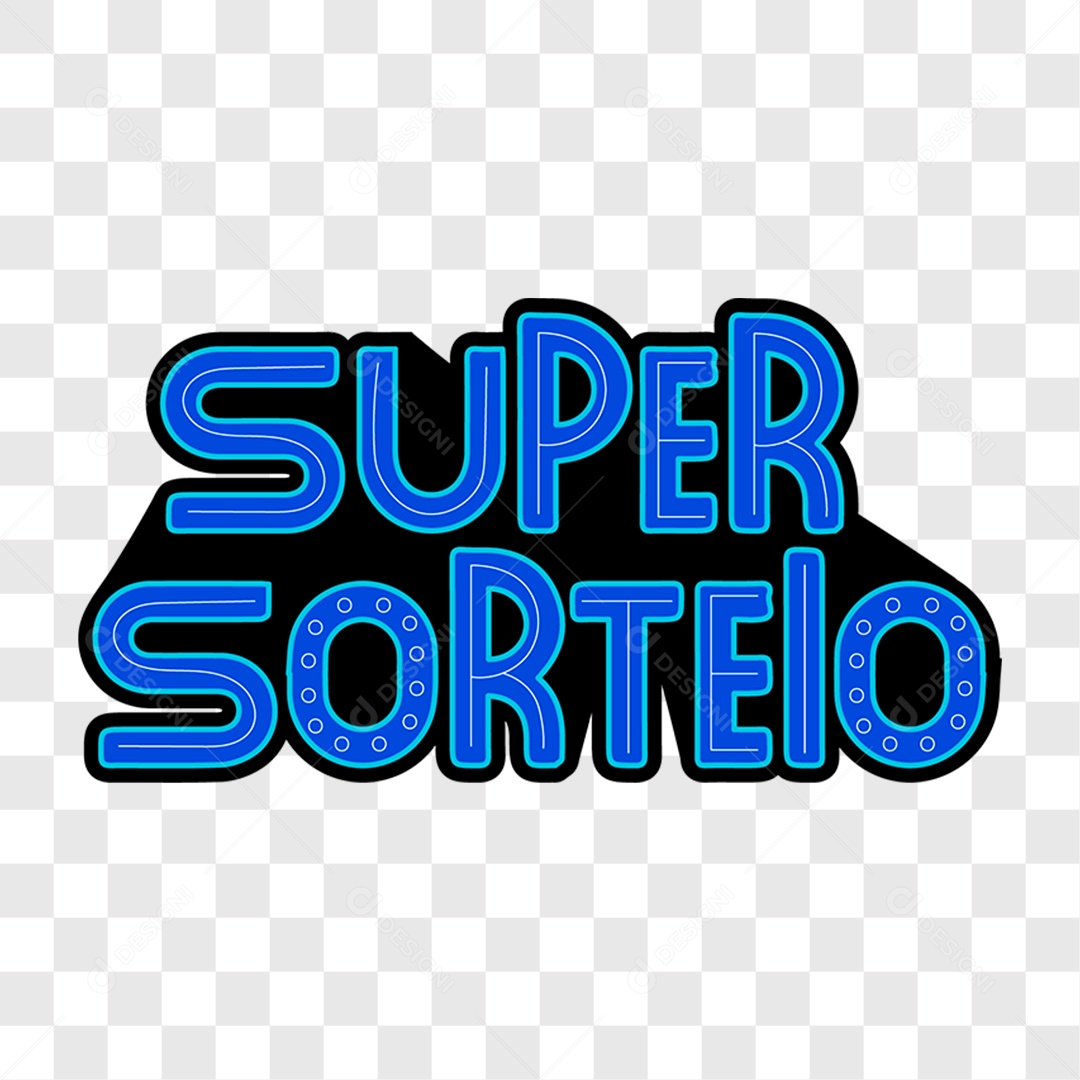 Lettering Super Sorteio EPS + PNG