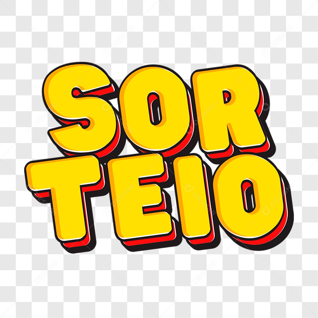 Lettering Sorteio EPS + PNG