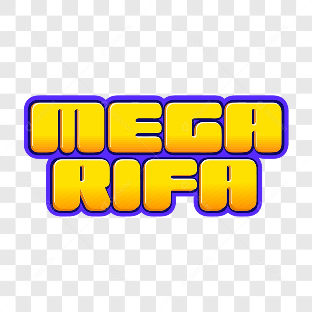 Lettering Mega Rifa EPS + PNG