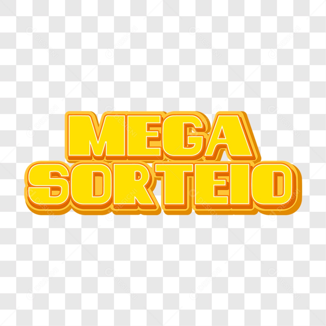 Lettering Mega Sorteio EPS + PNG