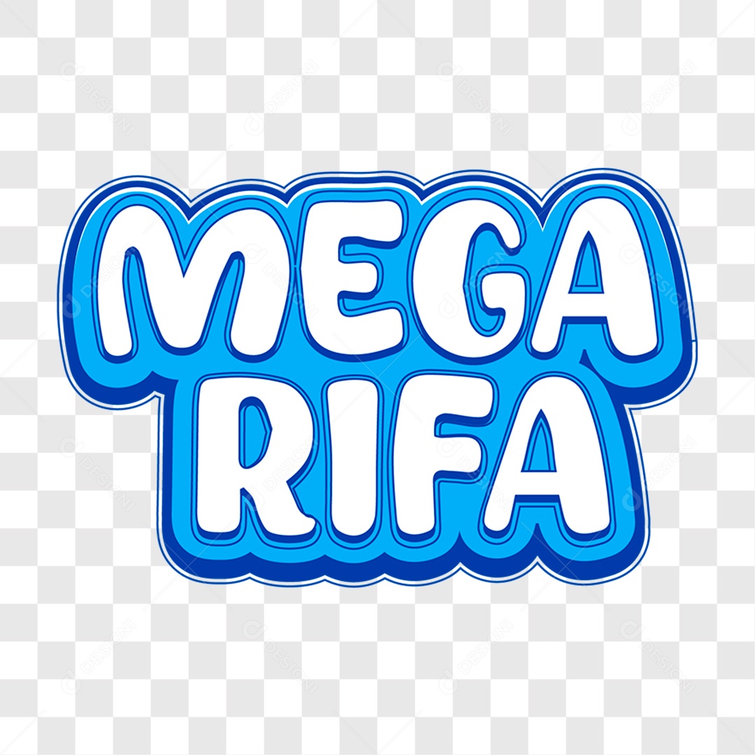 Lettering Mega Rifa EPS + PNG