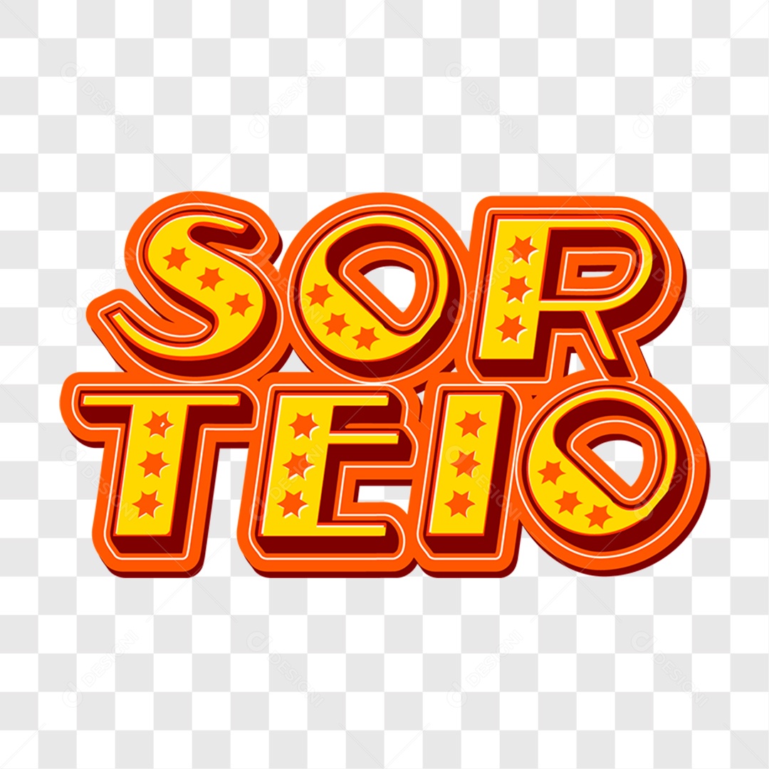 Lettering Sorteio EPS + PNG