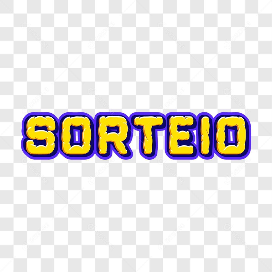 Lettering Sorteio EPS + PNG