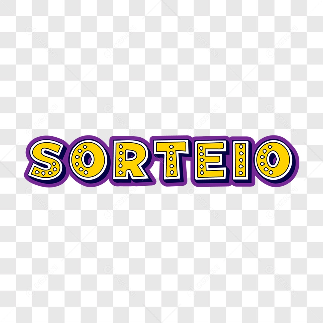 Lettering Sorteio EPS + PNG