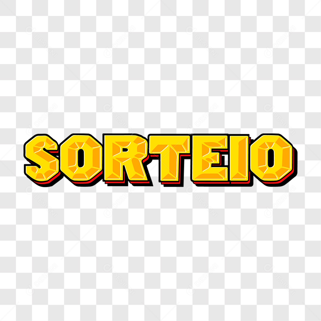 Lettering Sorteio EPS + PNG