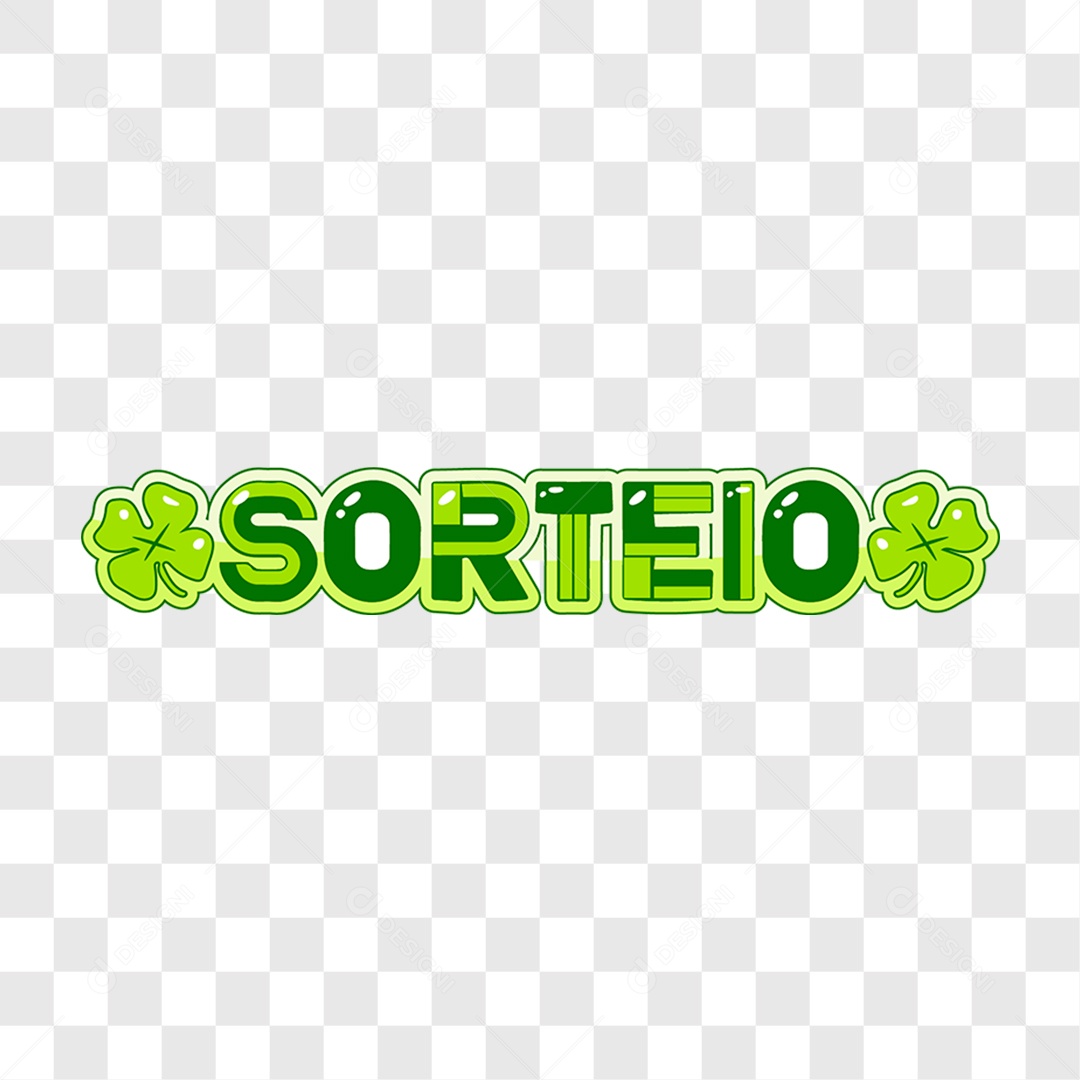 Lettering Sorteio EPS + PNG