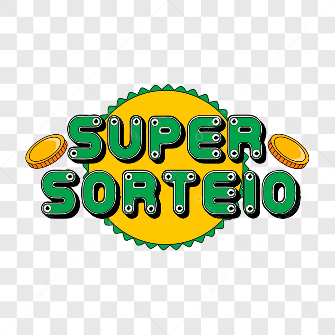 Lettering Super Sorteio EPS + PNG