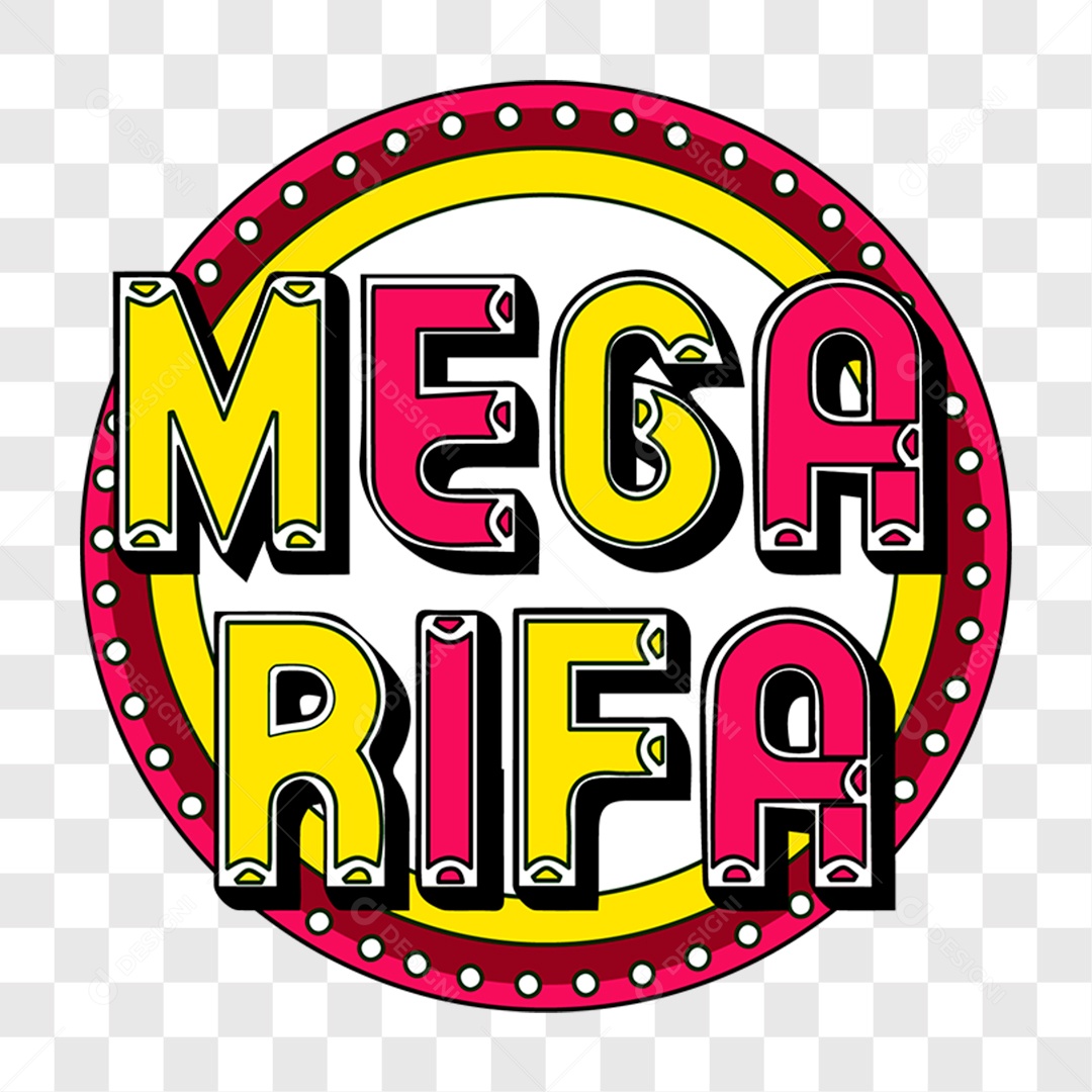 Lettering Mega Rifa EPS + PNG