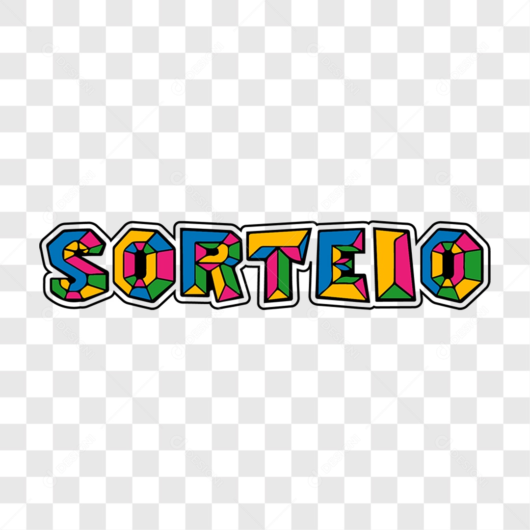 Lettering Sorteio EPS + PNG