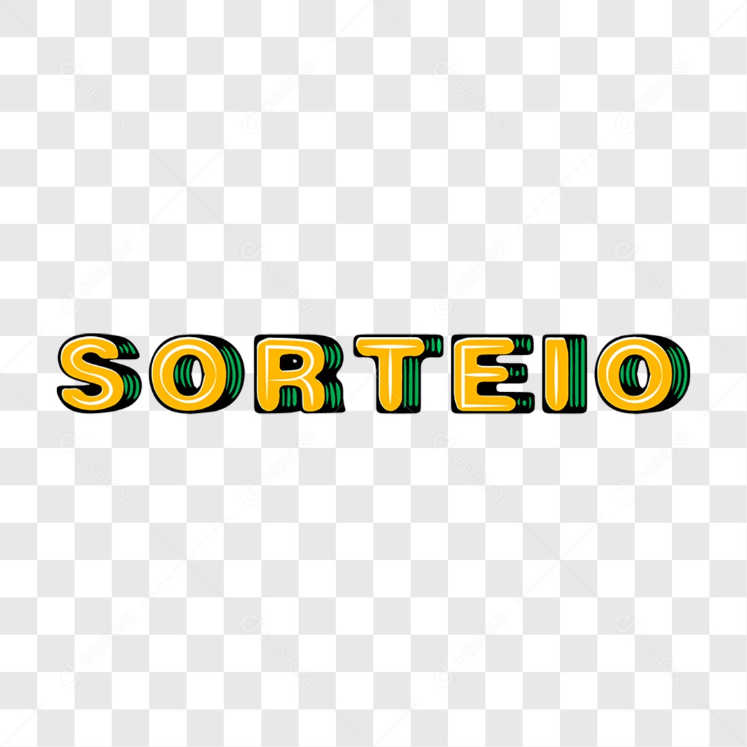 Lettering Sorteio EPS + PNG